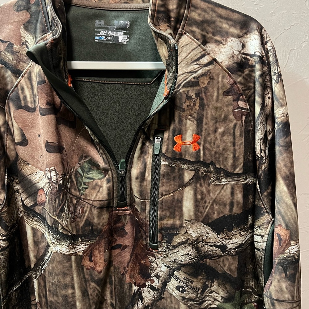 Under Armour Men's Camouflage Pullover with Orange Accent